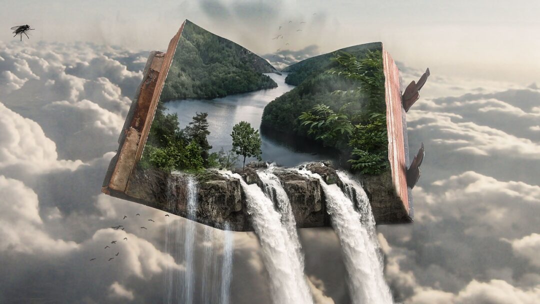 Erzählperspektive -Bild Wasserfallbuch