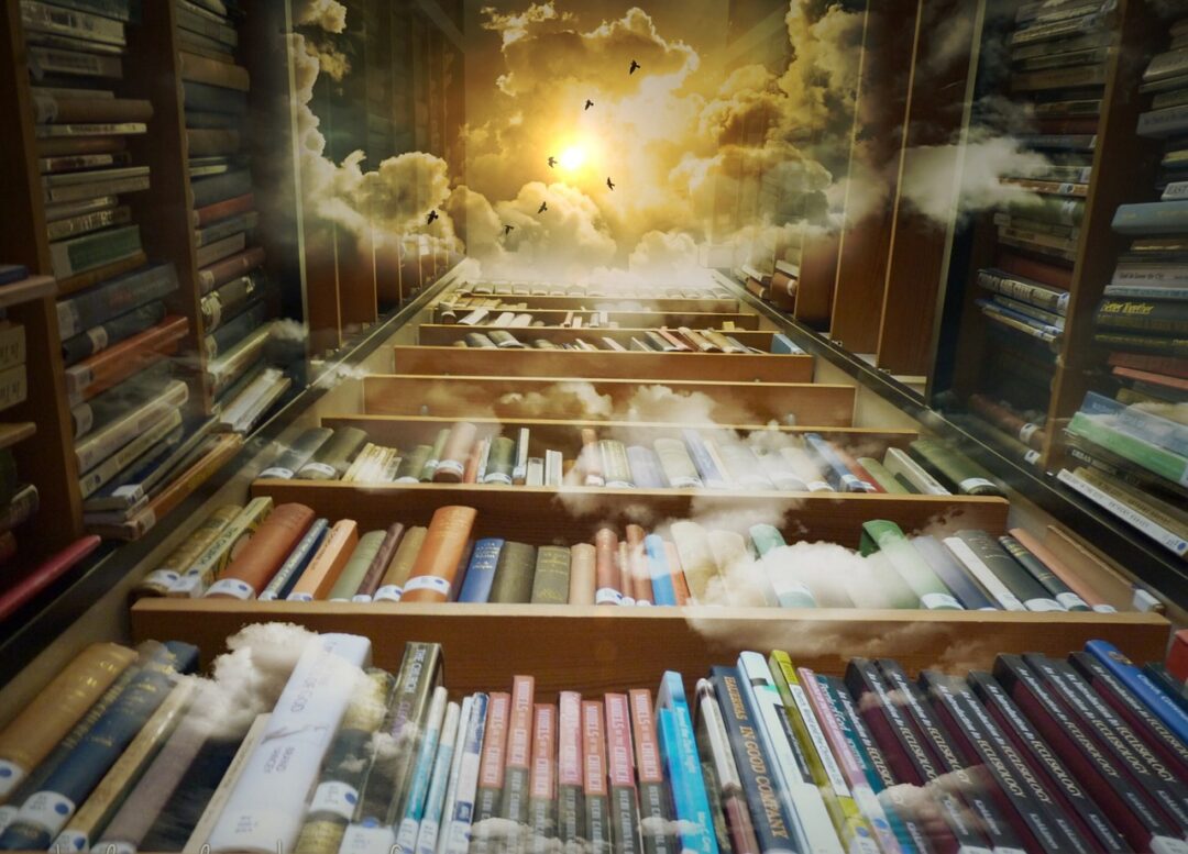 Erzählperspektive Kinderbücher- Bild magisches Bücherregal